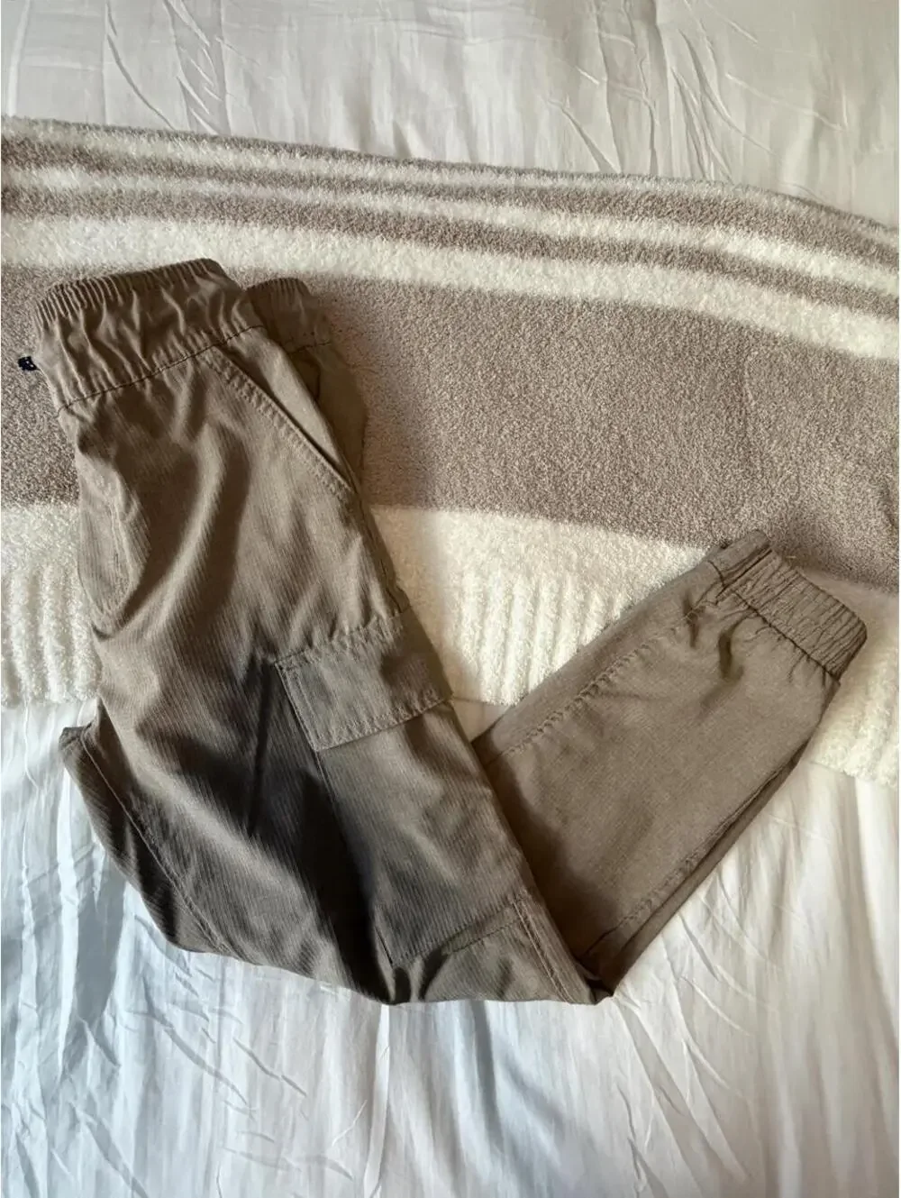 Boys The Hawk Project tan cargo joggers in a S/8
